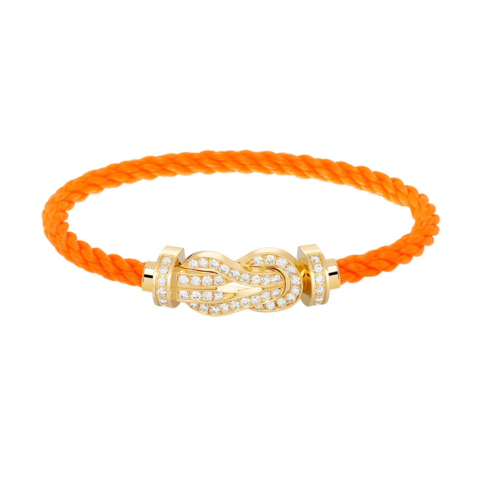 [⭐JeweliWhal]CHANCE LARGE 8 FIGURE BUCKLE FULLDIAMOND BRACELET GOLD