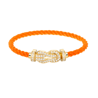 [⭐JeweliWhal]CHANCE LARGE 8 FIGURE BUCKLE FULLDIAMOND BRACELET GOLD