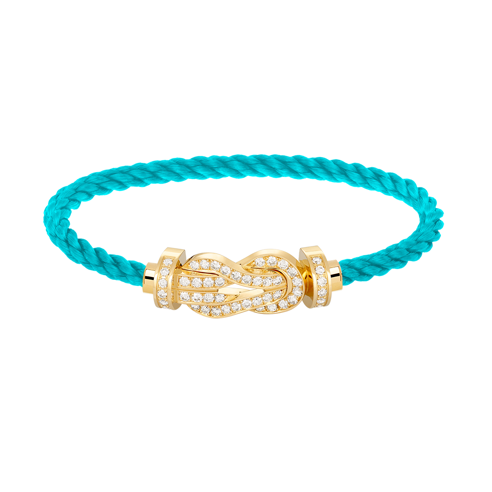 [⭐JeweliWhal]CHANCE LARGE 8 FIGURE BUCKLE FULLDIAMOND BRACELET GOLD