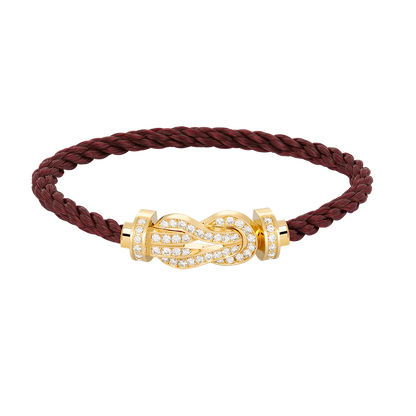 [⭐JeweliWhal]CHANCE LARGE 8 FIGURE BUCKLE FULLDIAMOND BRACELET GOLD