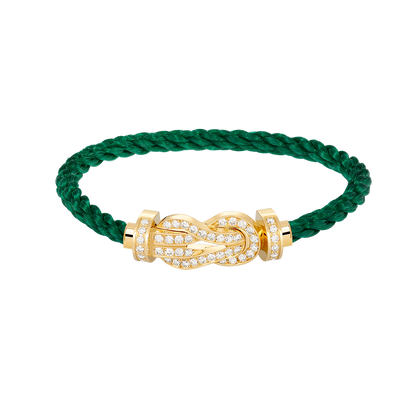 [⭐JeweliWhal]CHANCE LARGE 8 FIGURE BUCKLE FULLDIAMOND BRACELET GOLD