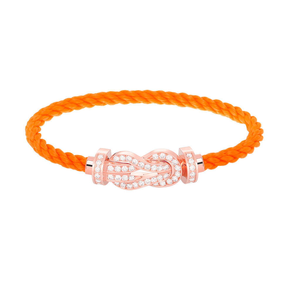 [⭐JeweliWhal]CHANCE LARGE 8 FIGURE BUCKLE FULL DIAMOND BRACELET ROSE GOLD