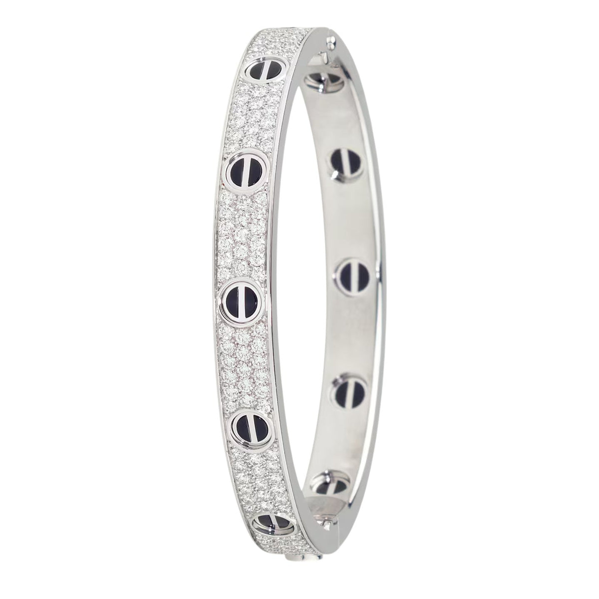 [⭐JeweliWhal]LOVE BRACELET 6.1MM DIAMOND-PAVED CERAMIC