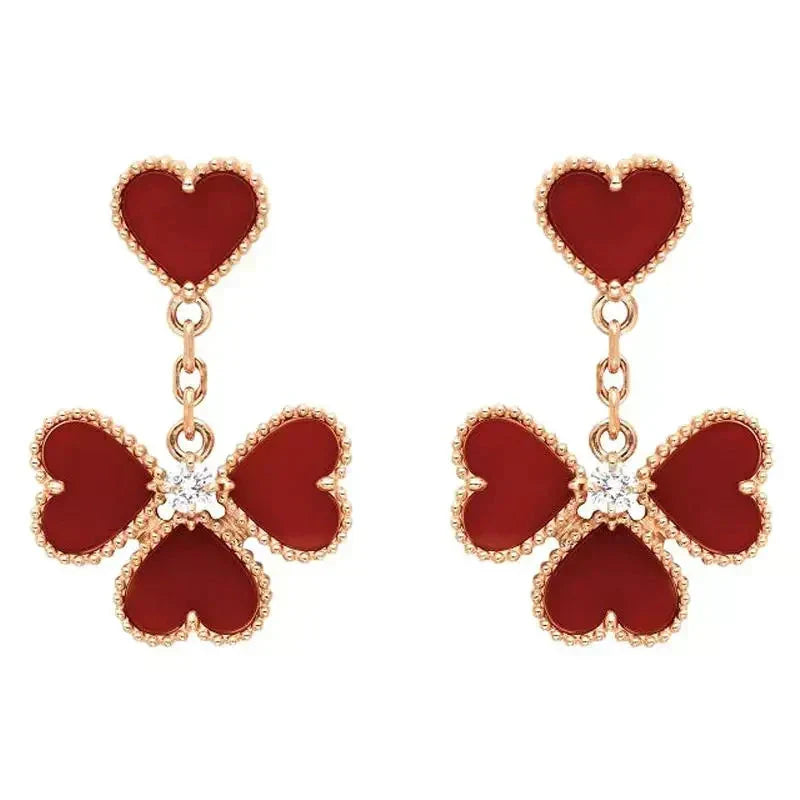 [⭐JeweliWhal]SWEET CLOVER CARNELIAN EARRINGS