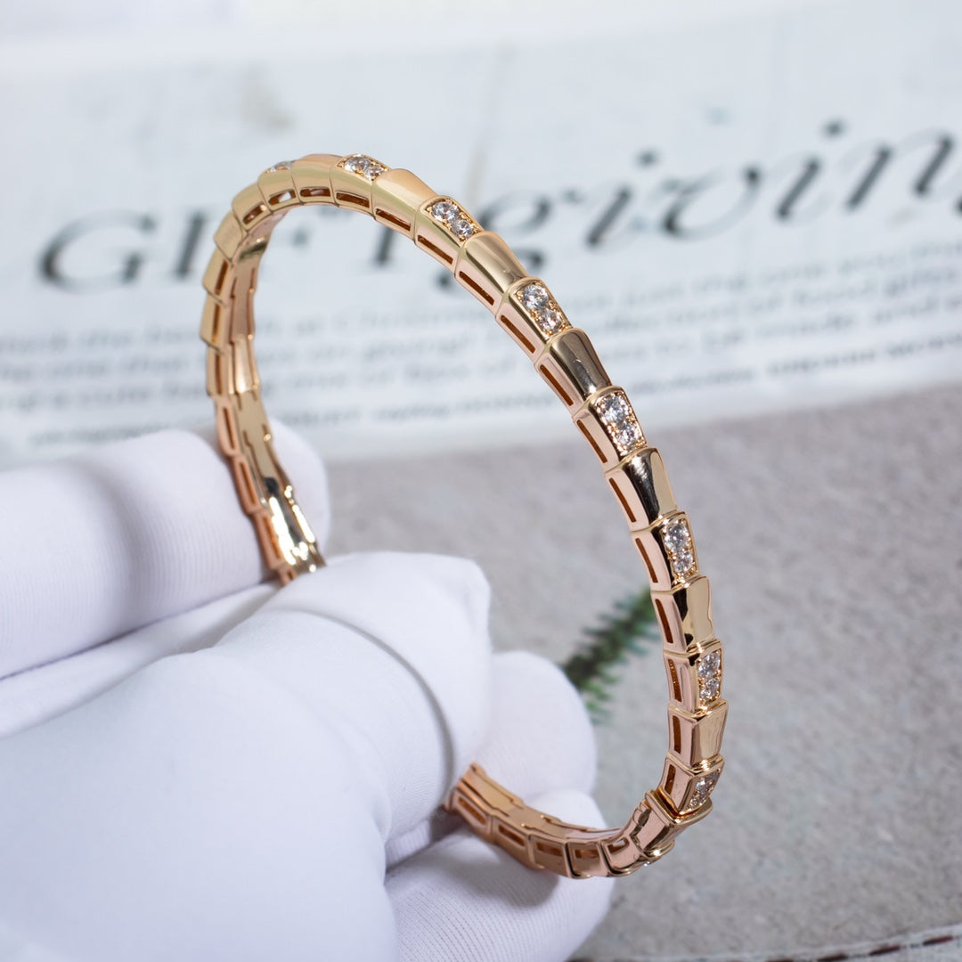 [⭐JeweliWhal]SERPENTI BRACELET PINK GOLD DIAMOND