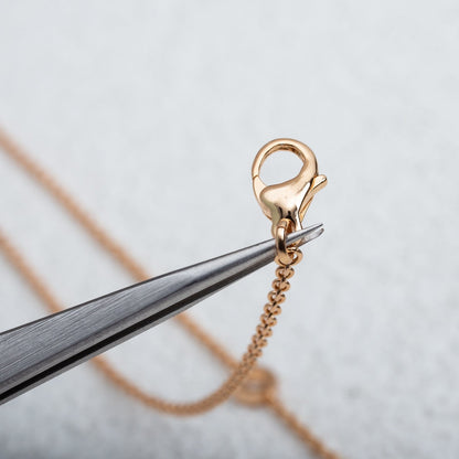 [⭐JeweliWhal]PARENTESI NECKLACE PINK GOLD