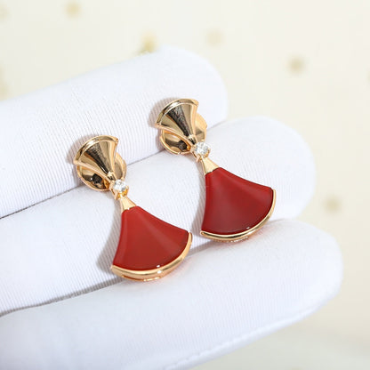 [⭐JeweliWhal]DREAM Carnelian PINK GOLD EARRINGS