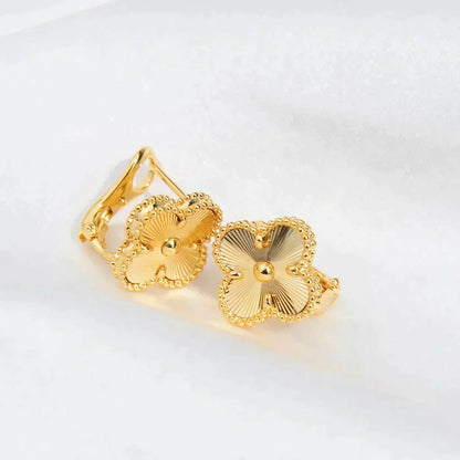 [⭐JeweliWhal]CLOVER MEDIUM 1 MOTIFS LASER EARRINGS