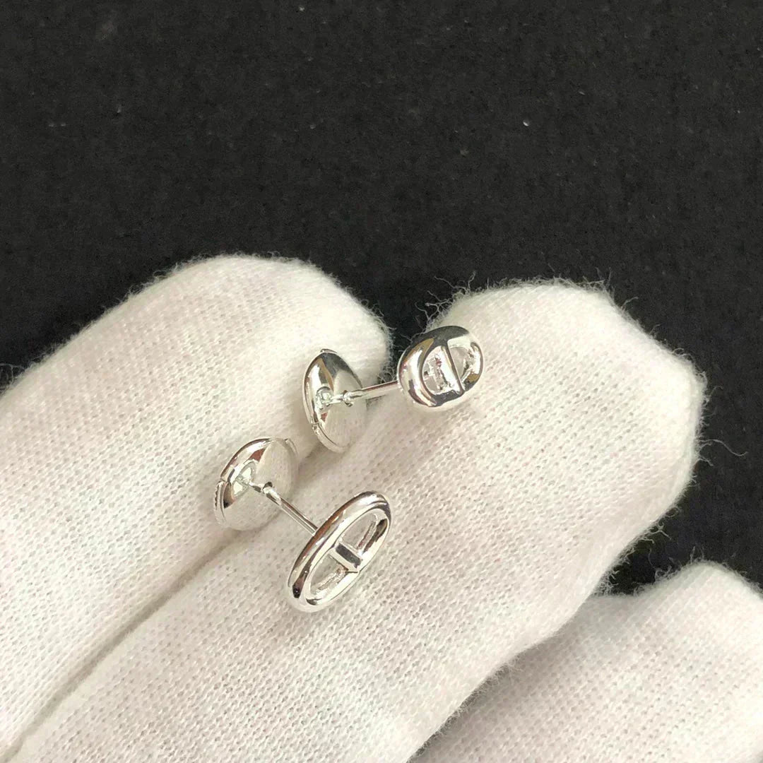 [⭐JeweliWhal]CHAINE SMALL EARRINGS GOLD AND SILVER