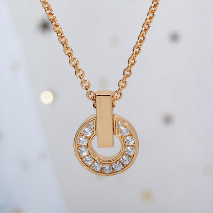 [⭐JeweliWhal]GARI NECKLACE PINK GOLD DIAMOND