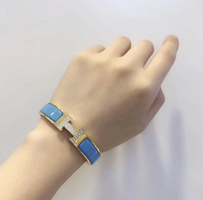 [⭐JeweliWhal]H CLOUD BLUE BRACELET GOLD DIAMOND
