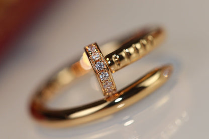 [⭐JeweliWhal]JUSTE RING 2.65MM GOLD DIAMOND