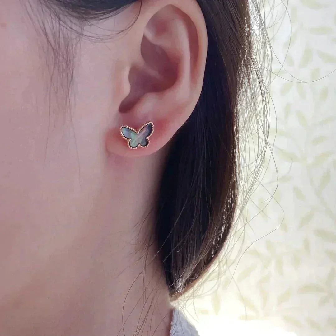 [⭐JeweliWhal]BUTTERFLY DARK MOP  EARRINGS