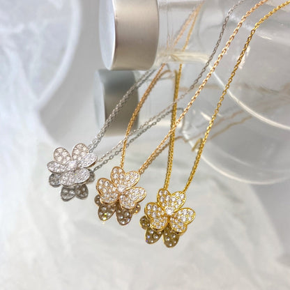 [⭐JeweliWhal]FLOWER DIAMOND NECKLACE