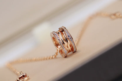 [⭐JeweliWhal]ZERO 1 PINK GOLD NECKLACE