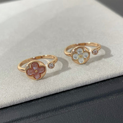 [⭐JeweliWhal]SUN 1 DIAMOND PINK MOP RING