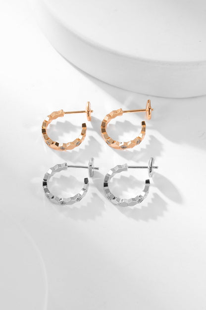 [⭐JeweliWhal]BEE LOVE DIAMOND HOOP EARRINGS
