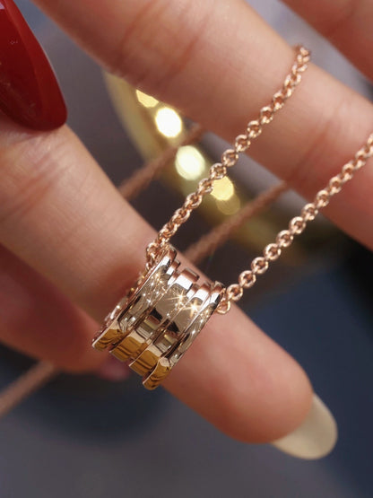 [⭐JeweliWhal]ZERO 1 PINK GOLD NECKLACE