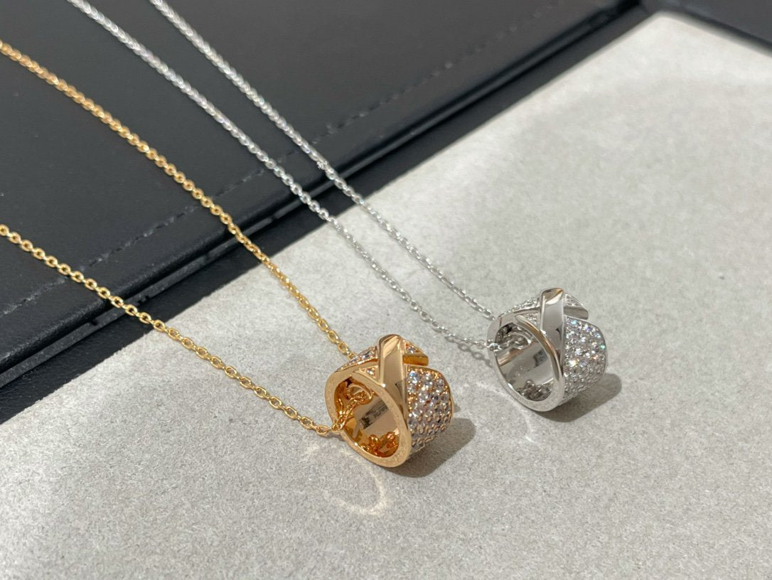 [⭐JeweliWhal]LIENS EVIDENCE DIAMOND PAVED NECKLACE