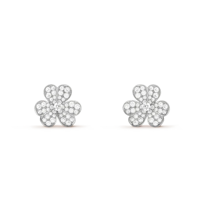 [⭐JeweliWhal]CLOVER COMOS DIAMOND EARRINGS SILVER