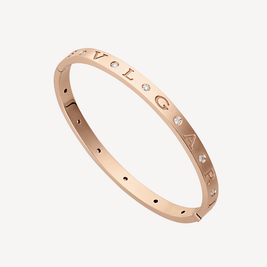 [⭐JeweliWhal]ZERO 1 PINK GOLD 12 DIAMONDS BRACELET
