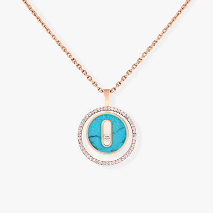 [⭐JeweliWhal]Demo MOVE 1 DIAMOND TURQUOISE PINK GOLD DIAMOND NECKLACE