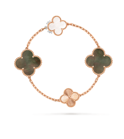 [⭐JeweliWhal]DETACHABLE CLOVER 15(11+4) FLOWER SILVER NECKLACE SET