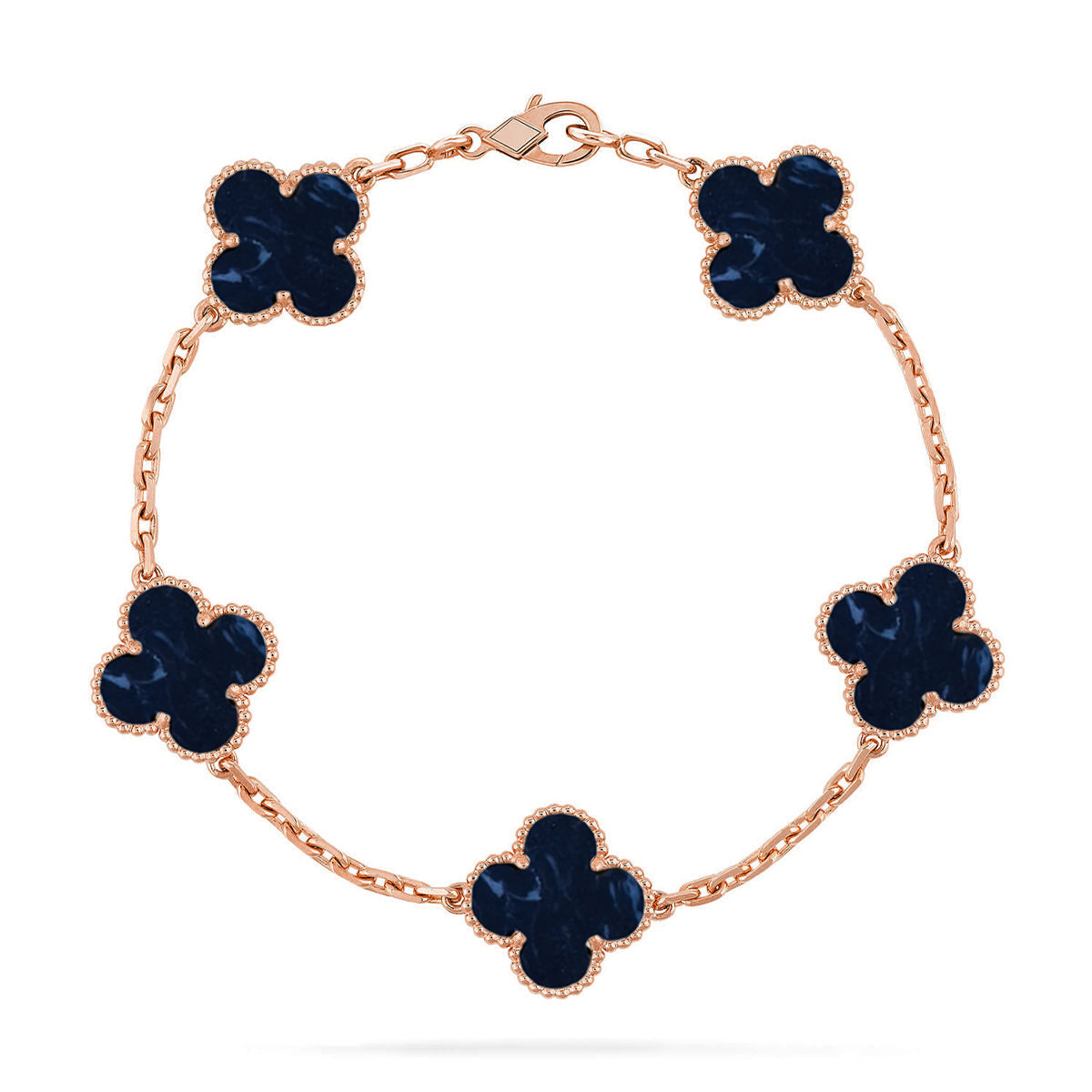 [⭐JeweliWhal]CLOVER 5 MOTIF PIETERSITE BRACELET COLLECTION