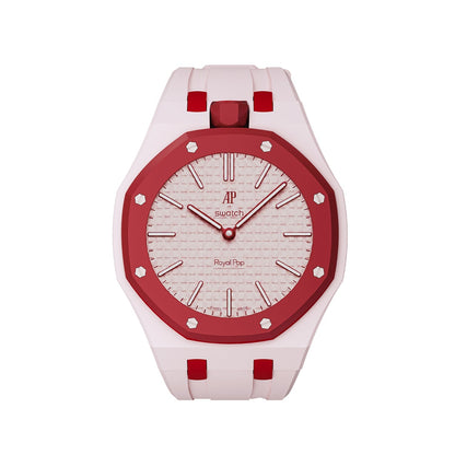Oak Pop Exclusive Pink And Red Silicone Strap