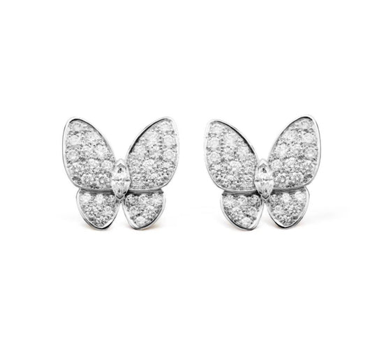 [⭐JeweliWhal]BUTTERFLY ALL DIAMOND EARRINGS