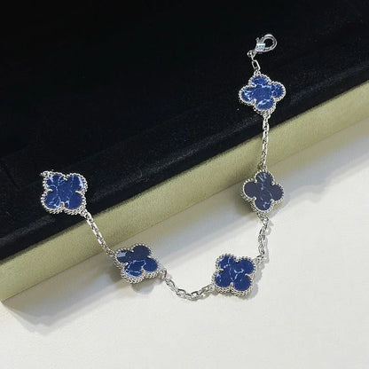 [⭐JeweliWhal]CLOVER 5 MOTIF PIETERSITE BRACELET COLLECTION