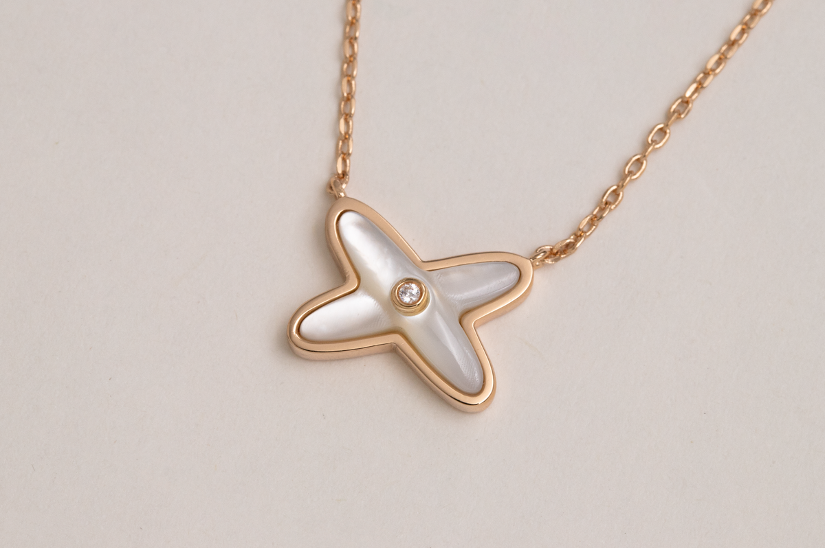 [⭐JeweliWhal]JEUX DE NECKLACE 1 DIAMOND