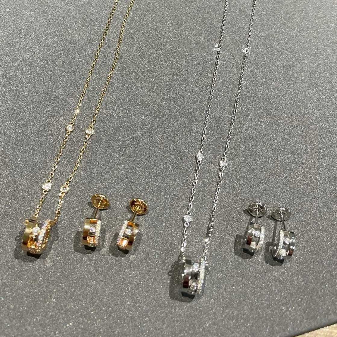 [⭐JeweliWhal]CHAIN MOVE ROMANE PEDAND NECKLACE