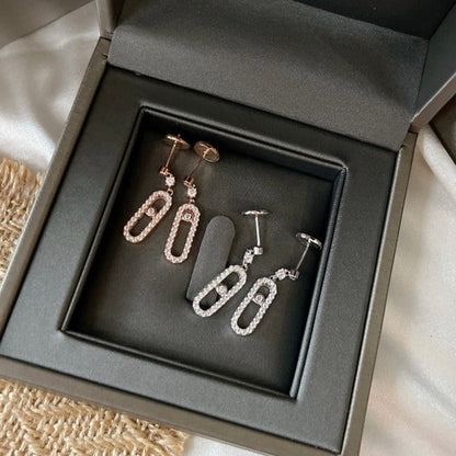 [⭐JeweliWhal]DORMEUSES MOVE UNO DIAMOND EARRINGS