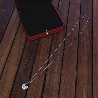 [⭐JeweliWhal]AMULETTE SILVER FULL DIAMOND NECKLACE