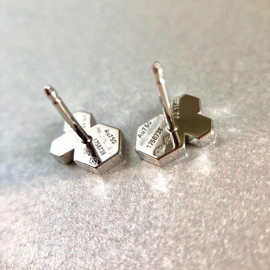 [⭐JeweliWhal]BEE LOVE SILVER DIAMOND EARRINGS