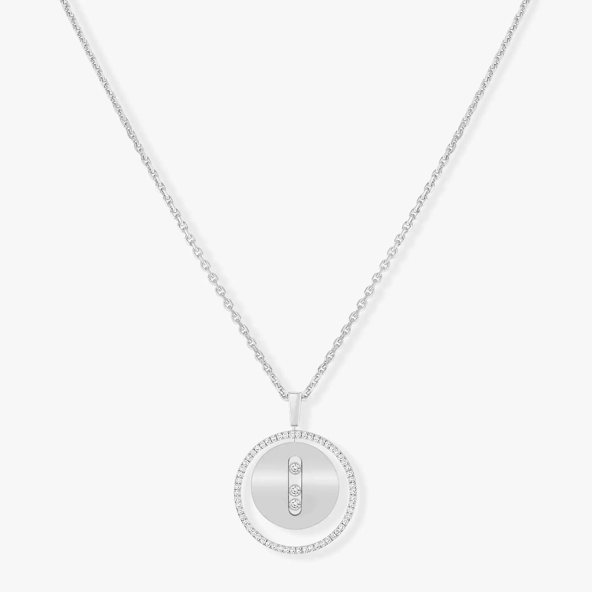 [⭐JeweliWhal]Demo MOVE MM SILVER DIAMOND NECKLACE