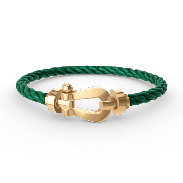 [⭐JeweliWhal]FORCE LARGE HORSESHOE NO DIAMOND BRACELET GOLD