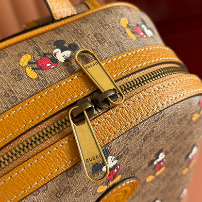 GUCCI DONALD MICKEY SMALL BACKPACK 29 CARAMEL IN CALFSKIN