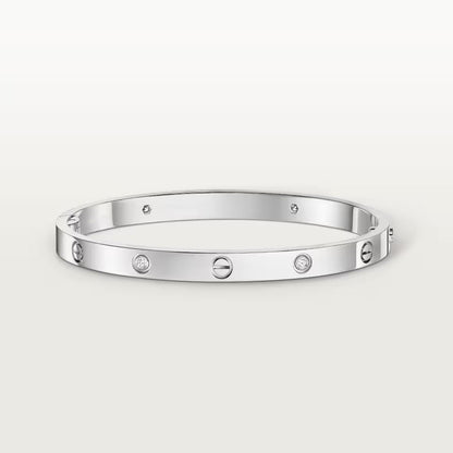 [⭐JeweliWhal]LOVE BRACELET 4.8MM 4 DIAMONDS