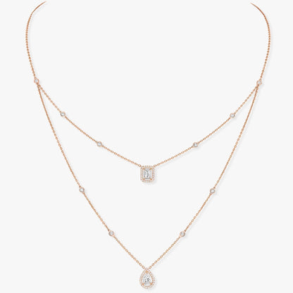 [⭐JeweliWhal]MY TWIN 2 ROW DIAMOND NECKLACE