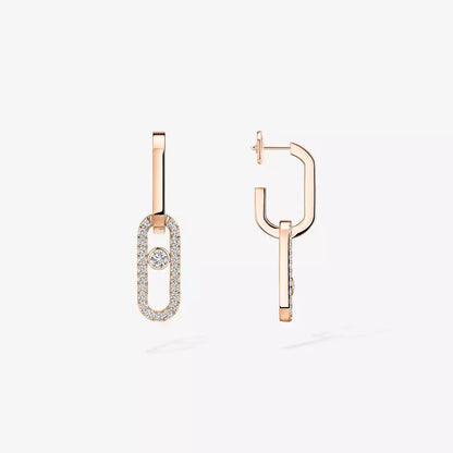 [⭐JeweliWhal]Move Link Diamond Earrings