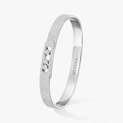 [⭐JeweliWhal]Move Noa Full Pavé Diamond Bangle Bracelet