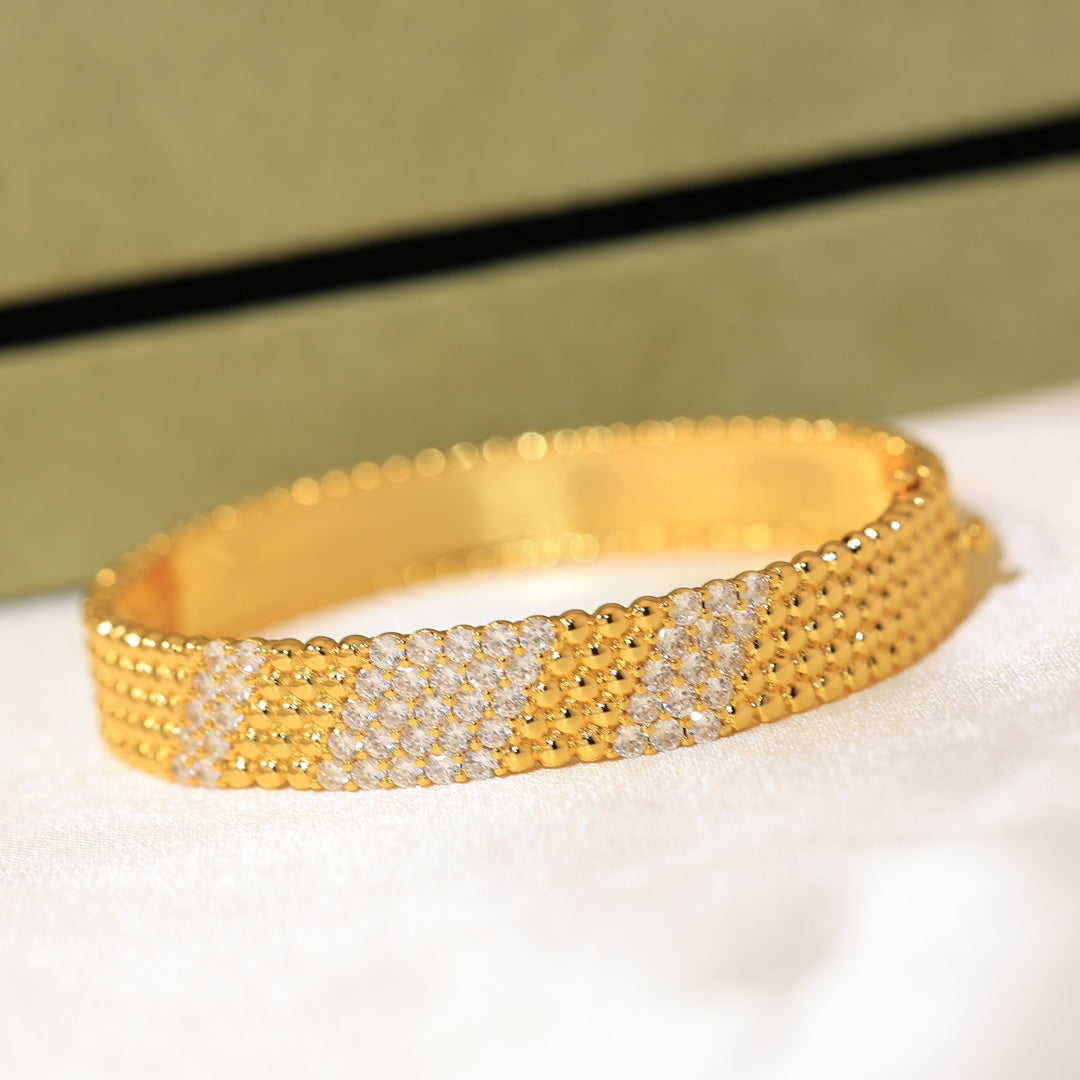 [⭐JeweliWhal]  FIVE-ROW DIAMOND BRACELET
