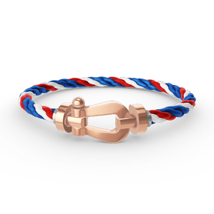 [⭐JeweliWhal]FORCE LARGE HORSESHOE NO DIAMOND BRACELET ROSE GOLD