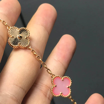 [⭐JeweliWhal] CLOVER 5 MOTIFS  PINK MOP BRACELET COLLECTION