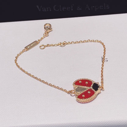 [⭐JeweliWhal]LUCKY SPRING 1 MOTIF PINK GOLD BRACELET
