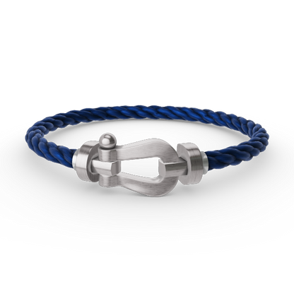 [⭐JeweliWhal]FORCE LARGE HORSESHOE NO DIAMOND BRACELET SILVER