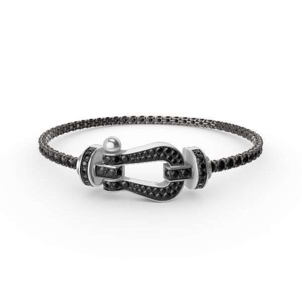 [⭐JeweliWhal]FORCE  LARGE HORSESHOE FULL DIAMOND TENNIS BRACELET